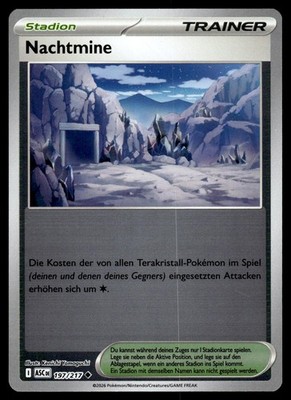 Nachtmine 197/217 ME: Ascended Heroes Reverse Holo NM Pokemon Karte Deutsch