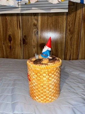 1977Unieboek B.V. Gnomeland 陶器 Very Rare Vintage Unieboek Gorham David the Gnome Basket Cookie