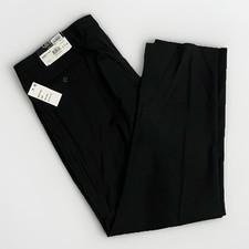 NTW Lauren Ralph Lauren Men's Dress Pants Black 100 Wool SLIM FIT 44Wx32L