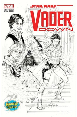 Star Wars Vader Down #1  NORTHEAST Comic Con Variant B&W MARVEL (VF+)