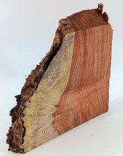 Amboyna Burl Slice 7/8" x 7 1/2" x 8" with live-edge, air-dried