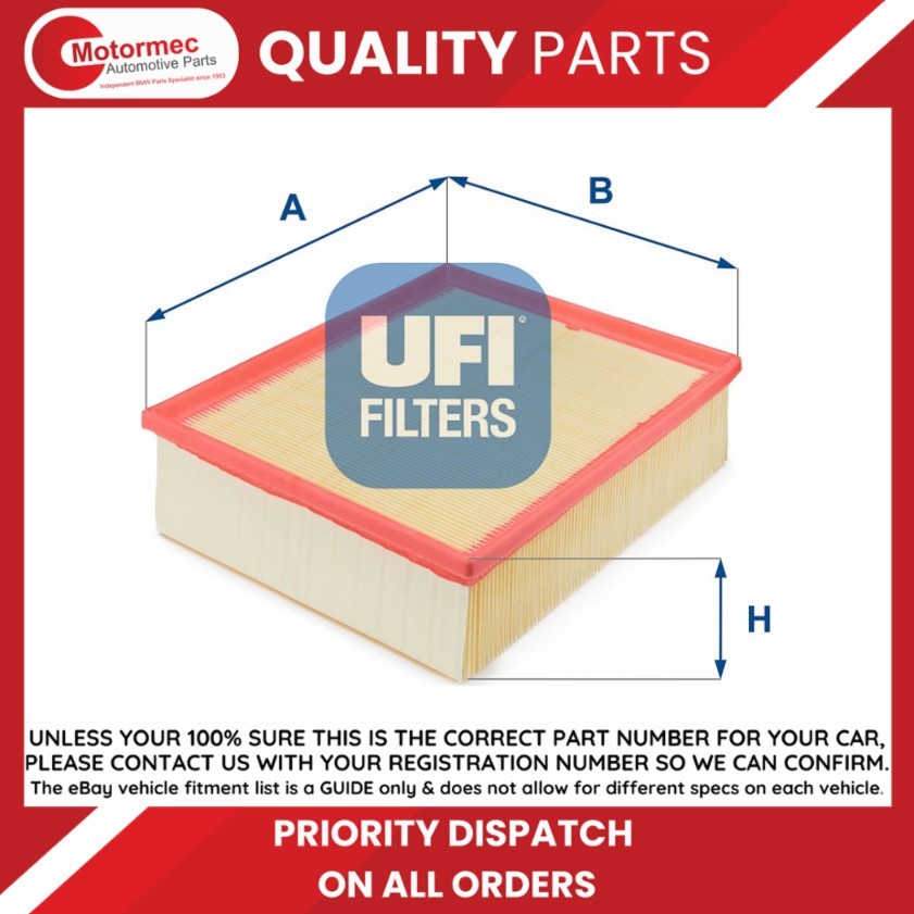 Air Filter fits AUDI A4 B6 A4 B7 SEAT EXEO for oe no. 06C133843 UFI - Image 4
