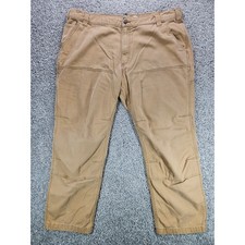 Carhartt Rugged Flex Double Front Knees Work Pants Mens 42x30 Brown Tan Utility