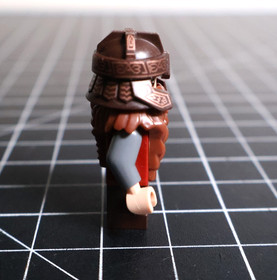 LEGO Gimli Minifigure lor013 Lord of the Rings Set 79006 Council Elrond + Axe