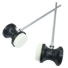 Double Kick Bass Drum Pedal Beater Mallet, Dual Sided Foot Pedal Beater with