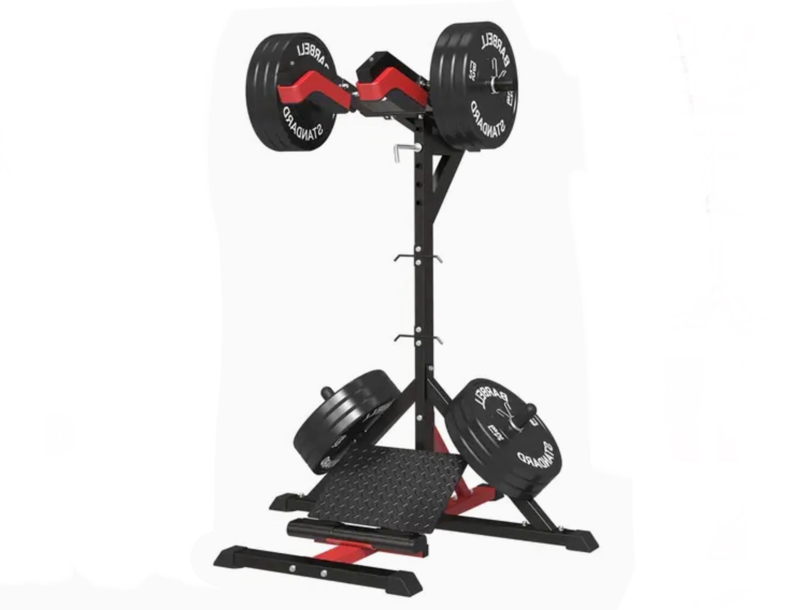 2-IN-1 Leverage Squat / Calf Raise Machine Plate Loaded Leg Train Free Shipping