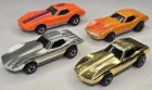 Hot Wheels Blackwall (4) Corvette Stingray Gold Silver Gleam Team Color Changer