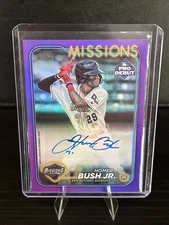 2024 Topps Pro Debut - Homer Bush Jr. #PD-65 Purple Foil Autograph /299 (AU, RC)