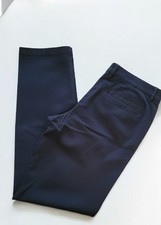 IZOD-Boys Dress PANTS-SIZE 16 Reg NAVY PLAIN FRONT 3 POCKET