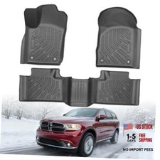 Dodge Durango Floor Mats - 3 PCS All Weather TPE Floor - 2 Rows - 2 Rows