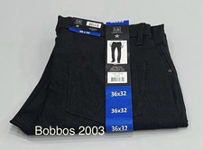 Urban Star Men's Stretch Relaxed Fit Straight Leg Pants, Black, Size 36X32