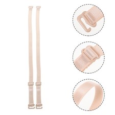 2 Pairs Adjustable Bra Straps Elastic Reusable Ivory Shoulder Bra Straps
