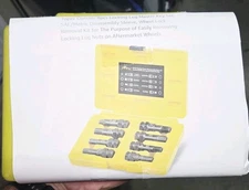 Topec 8Pcs Locking Lug Master Key Set,SAE/Metric Inner Wheel Lock Removal Kit