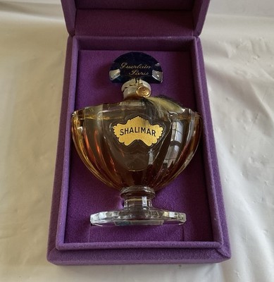 VTG Guerlain Shalimar Extrait Parfum 1970s Sealed New In Purple Case France