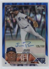 2023 Topps Chrome Rookie Blue RayWave Refractor /150 Jermaine Palacios Auto 1fl9