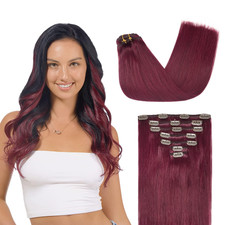 Clip in Hair Extensions Real Human Hair, Remy Human Hair Extensions Clip Ins for