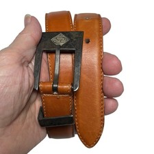 Western Sterling Buckle Leather Belt Vintage Polo Ralph Lauren Women Size 28