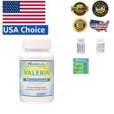 Valerian Natural Relaxant for Stress & Muscle Relief - 250 Tablets, All-Natural