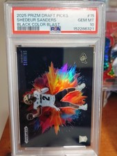 2025 Prizm Draft Picks - Black Color Blast Shedeur Sanders #15 (RC)🔥PSA 10🔥