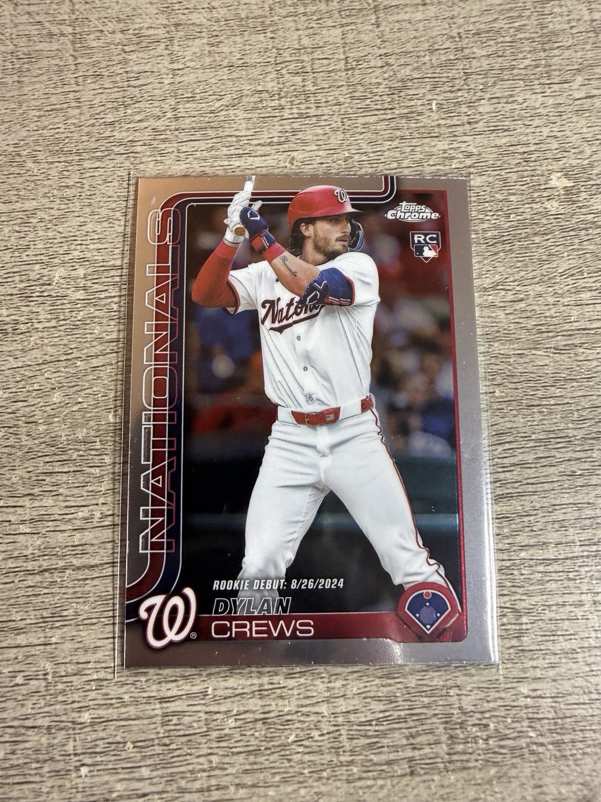 2025 Topps Chrome Update  Dylan Crews RC Nationals Rookie Debut