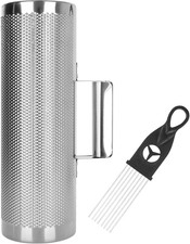 12" X 4" Metal Guiro Instrument with Scraper, Stainless Steel Guiro Shaker, Shak
