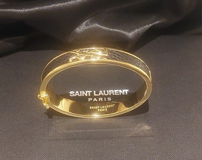 YVES SAINT LAURENT SIGNATURE BANGLE BRACELET - Box Included