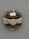2009 Skyline Mine 999 Silver 1oz Round ~ ~ Hand Safety ~ ~ Let's Shake On It ~~