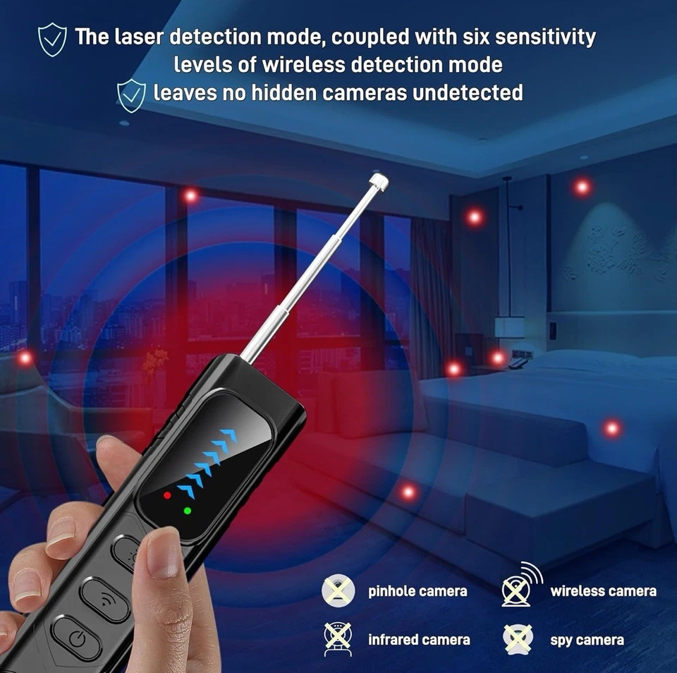 Hidden Camera Detector, GPS Tracker Detector, Portable Anti Spying Detector 📸 - Image 4 of 4