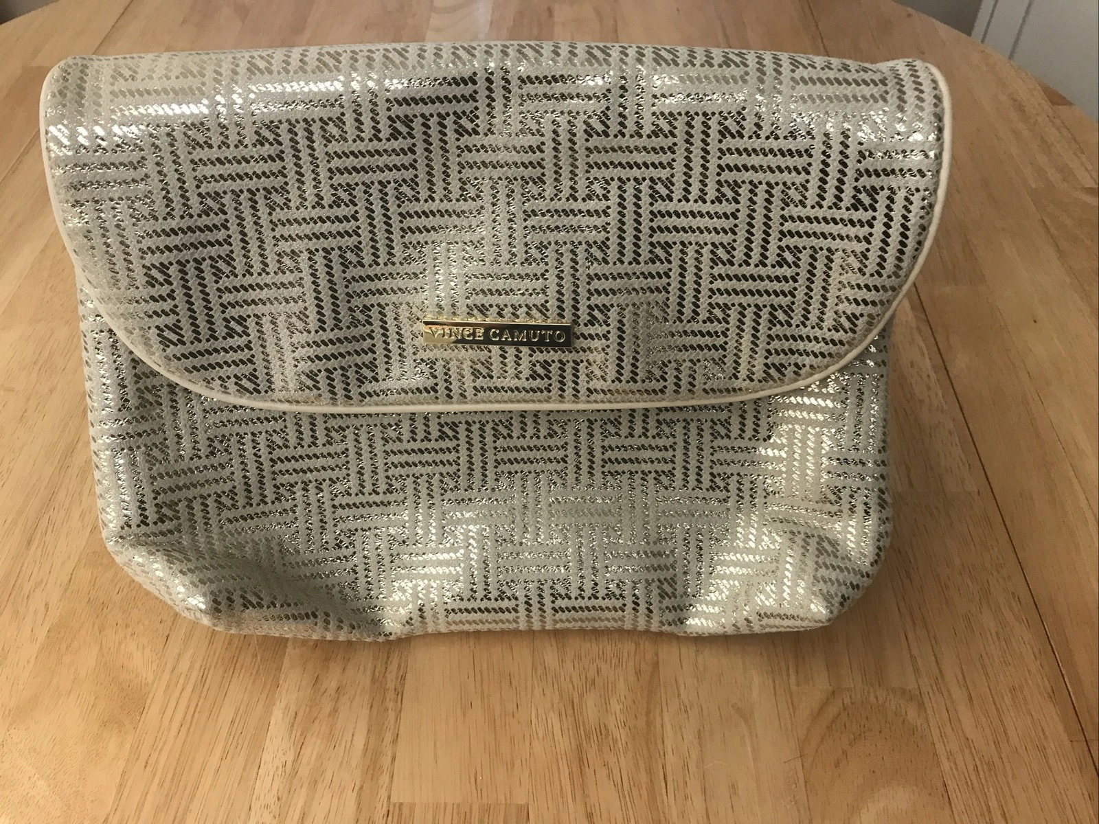 VINCE CAMUTO purse bag make up organizer travel cosmetic bag toiletry