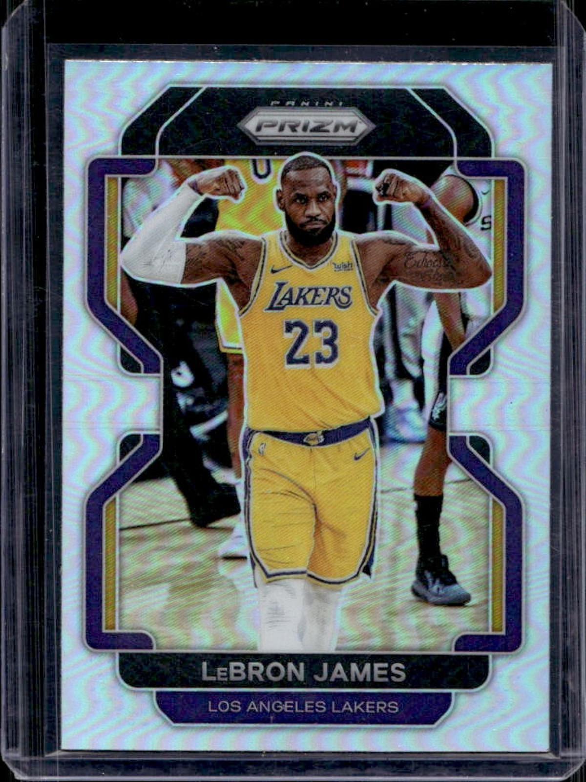 2021-22 Panini Prizm LeBron James Silver #91 Lakers