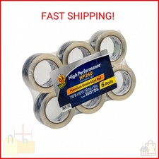 Duck High Performance Clear Packing Tape Refills - 6 Rolls of HP260 Strong Packa