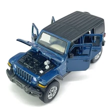4 Door Wrangler Sahara Hard Top Suv Model Car Diecast Toy Cars 1/32 Scale Metal