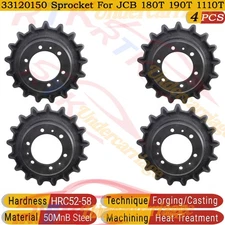 4pcs 6 Bolt Holes 17 Teeth Drive Sprocket For JCB 190T 180T 1110T Heavy Duty