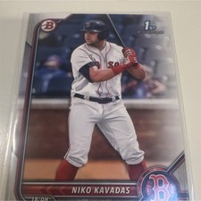 Topps. 2022 Bowman Niko Kavadas 1st Bowman Prospects #BP-68 Boston Red Sox