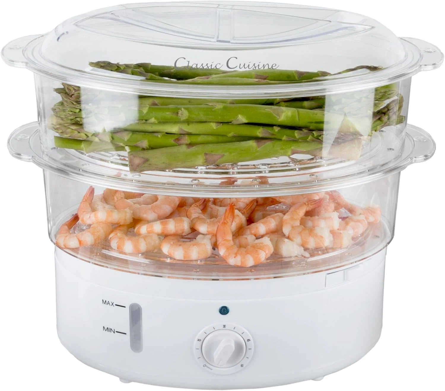 Vegetable Steamer Rice Cooker- 6.3 Quart Electric Steam Appliance with Timer for
