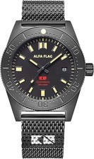 ALFA FLAG Hydromatic 200m/660ft Diver Watch Professional Automatic Men's Sport