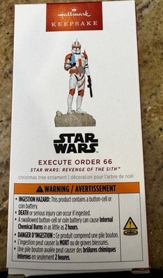 EXECUTE ORDER 66 Star Wars Revenge of Sith Commander Cody Hallmark Ornament NEW