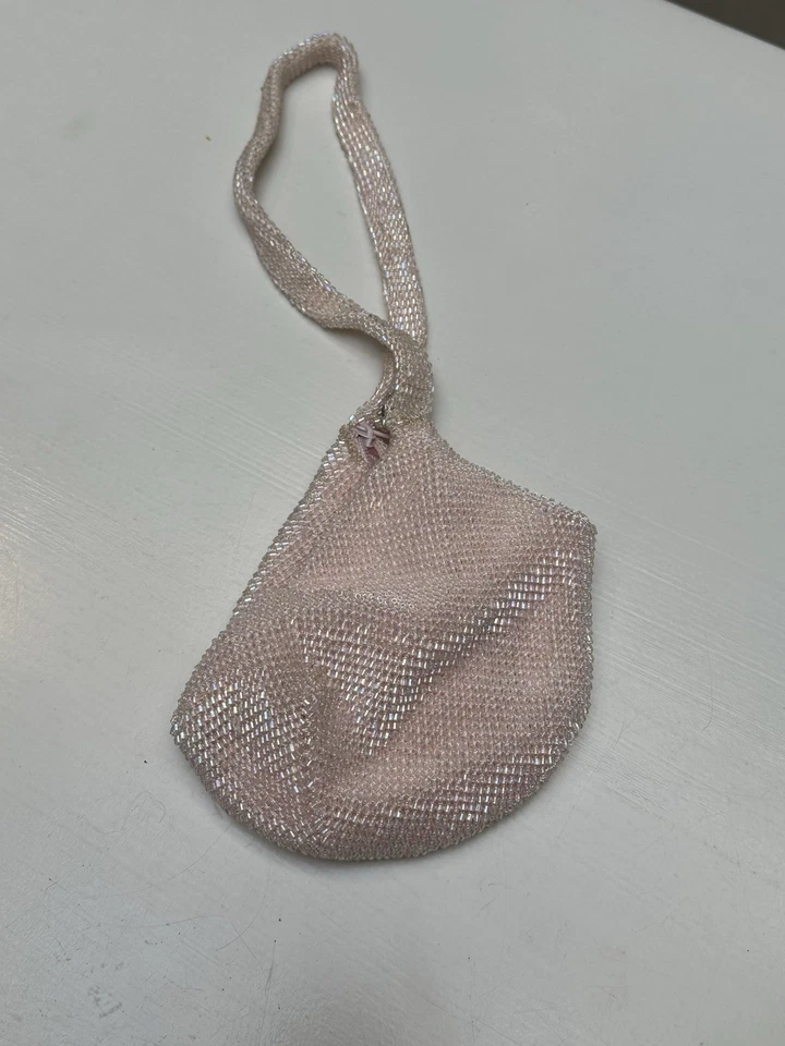 Винтажный бисером застежки Дамская сумка вечер сумочка женские аксессуары розовый запястье сумка - Изображение 2 из 3