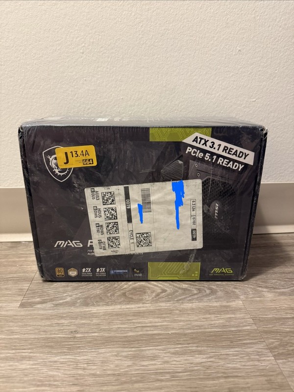MSI MAG A750GL PCIE5 750W ATX 3.1 Full-Modular PSU PCIe 5.1 16-pin Black
