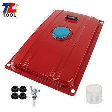 Fuel Gas Tank 3.9 Gallon Universal Secondary Generator Filter Cap Gauge Petcock