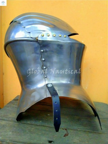 Médiévale Joutes Armor Casque Vintage Bataille Prêt Armure De Cheval Rider - Photo 6 sur 6