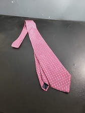 Brooks Brothers Makers Tie Mens Red Blue 100 Silk Made in USA Vintage