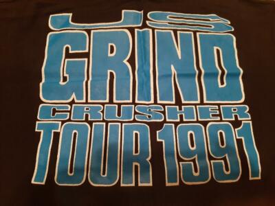 US GRIND CRUSHER TOUR NAPALM DEATH オリジナル NAPALM DEATH RARE SHIRT - US GRINDCRUSHER TOUR 91 corpse Morbid
