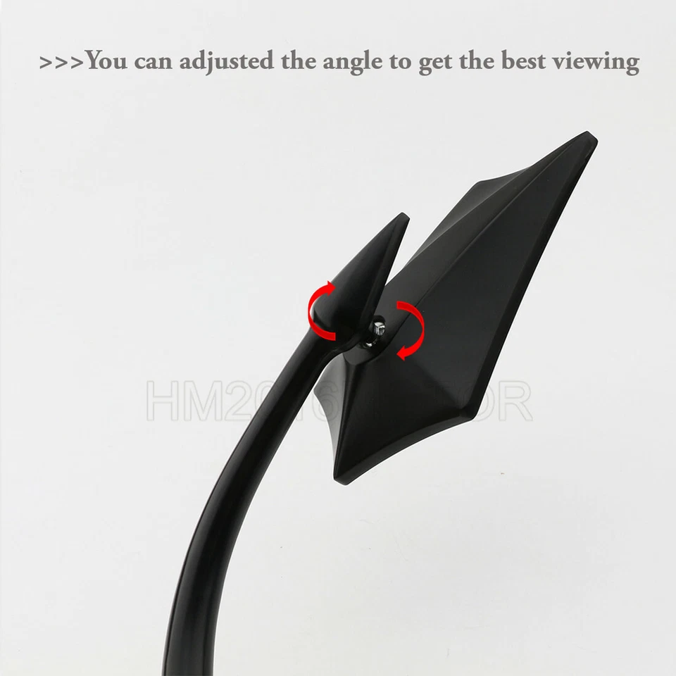 Espejos retrovisores negros para motocicleta Suzuki Intruder VL 1400 1500 800 Volusia 800 2 piezas Foto 3 de 4