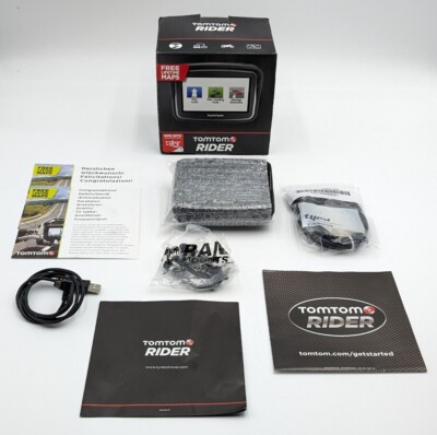 TOMTOM 1GD0.052.00 RIDER GPS Bundle Motorcycle (Charger Mount Miss.)  H12