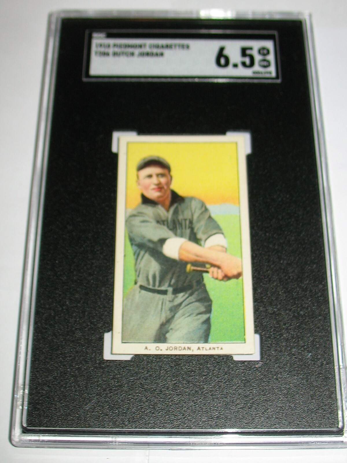 1909-11 T206  Dutch Jordan SGC 6.5 EX-MT+ ~Piedmont 350 / 25 ~Atlanta SL