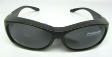 Solar Shield Polarized Fits Over Sunglasses BLK GRY AZT