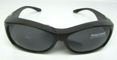 Solar Shield Polarized Fits Over Sunglasses BLK GRY AZT