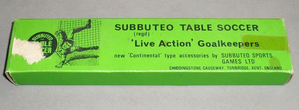 Accessoire Subbuteo Vintage : Ancien Kickers D'angle Live Action, Football, UK