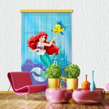 Disney Ariel Die Prinzessin Fenster Vorhang Kinder Paneel 140x245cm